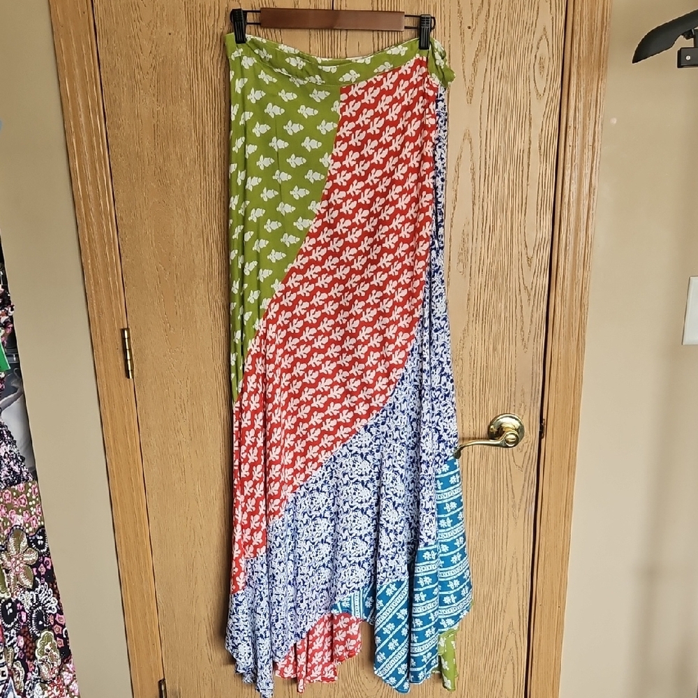 Anandas Maxi Patchwork Dress